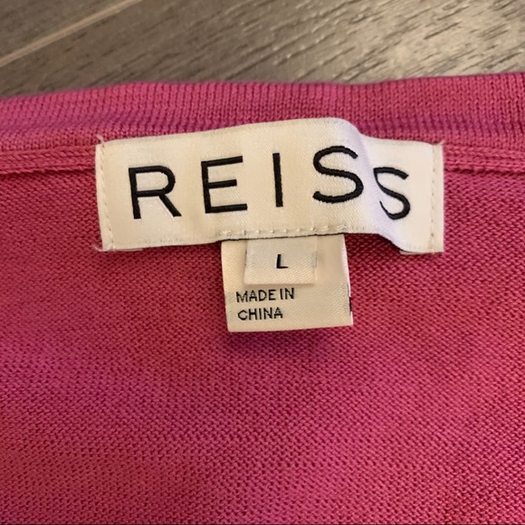 Reiss men’s cotton pink sweater (Sz L) - Picture 2 of 10